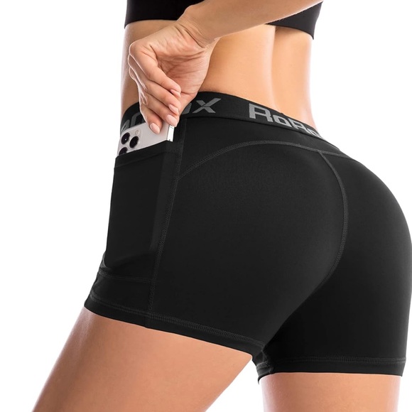 Pants - 2 Pack Women's Black Athletic Shorts